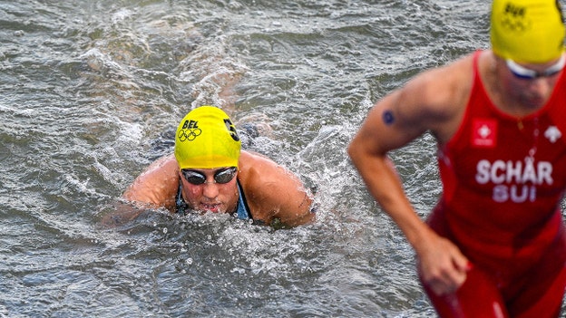 Belgian athlete breaks silence after falling ill following swim in Seine River