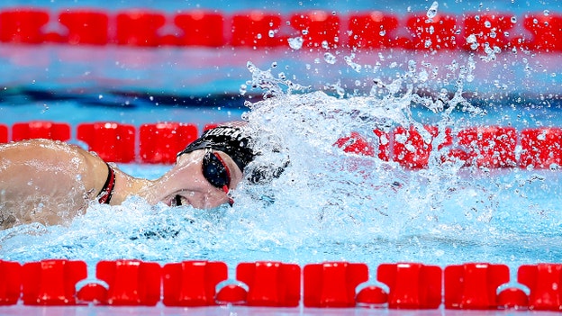 Katie Ledecky wins silver in women's 4x200M freestyle relay for record-breaking 13th Olympic medal