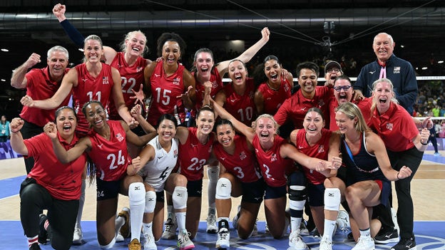 US women's volleyball advance to gold medal match with win over Brazil