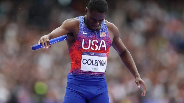 US sprinter Christian Coleman explains baton fumble that led to 4x100 relay disqualification