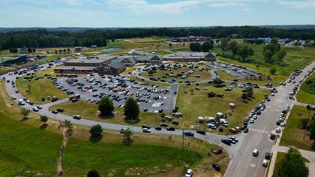 House Speaker Mike Johnson expresses condolences about school shooting, commends police response