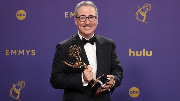 John Oliver pays tribute to his dog during Emmy awards acceptance speech