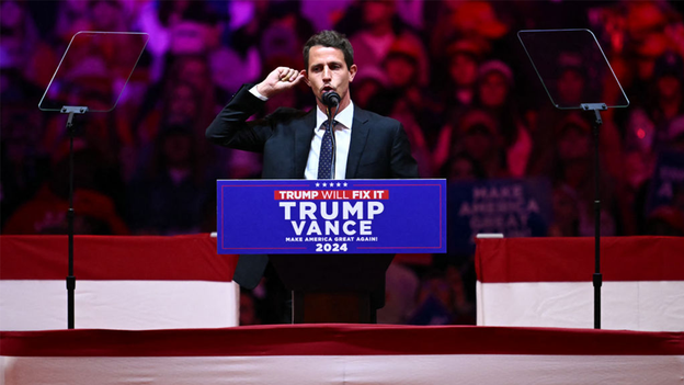 Comedian Tony Hinchcliffe's Puerto Rico 'garbage' joke doesn’t reflect Trump’s views, campaign says