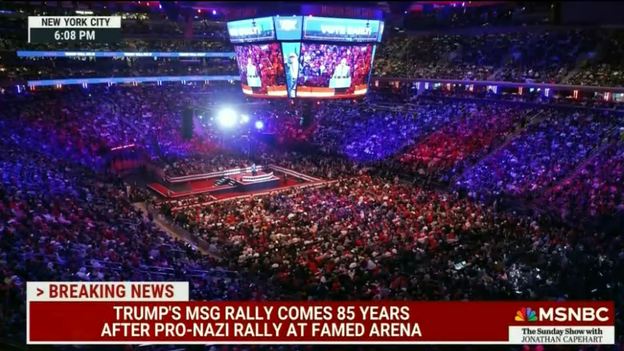 MSNBC compares Trump Madison Square Garden rally to ‘pro-Nazi rally’