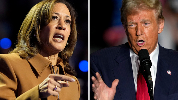 Trump, Harris hold dueling events offering their vision for America 1 week before Election Day