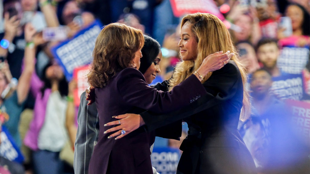 Beyoncé says 'I'm here as a mother' as she endorses Kamala Harris at massive rally in Texas