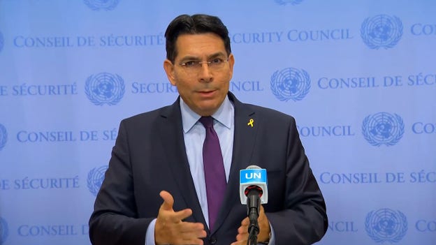 Israeli ambassador to UN demands body condemn Iran, says Israel has right to defend itself