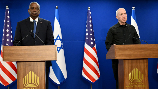 Lloyd Austin reaffirms US support for Israel's right to defend itself against Hamas, Hezbollah, Iran