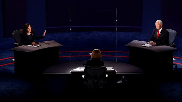 Notable takeaways from the vice presidential debate in 2020 between Harris, Pence