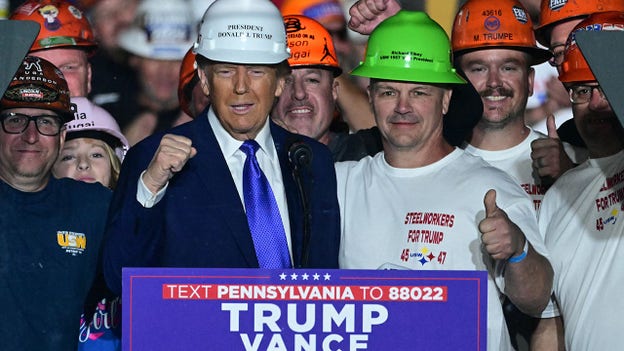 Pennsylvania steelworkers show support for Trump, despite union endorsement of Harris