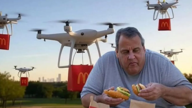 Trump seizes on drone controversy to mock Chris Christie with AI-generated image