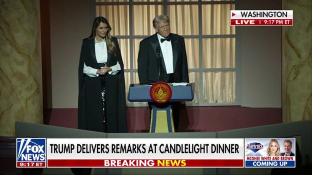 Trump delivers remarks at candlelight dinner ahead of inauguration