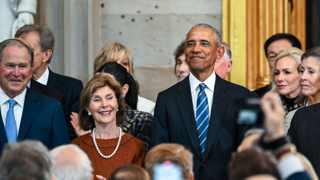 Obama arrives at Inauguration ceremony without wife Michelle