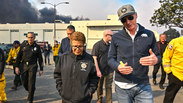 LA mayor issues executive order to clear way for residents to rebuild homes destroyed in wildfires