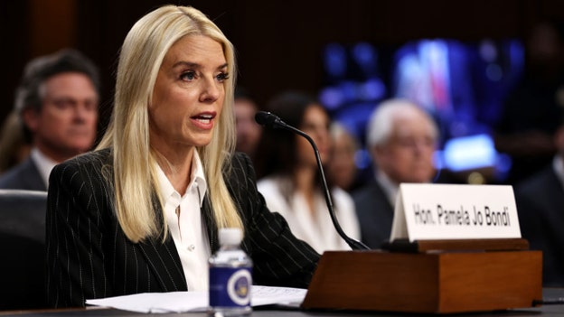 Bondi pushes back against Whitehouse questioning about weaponization of DOJ