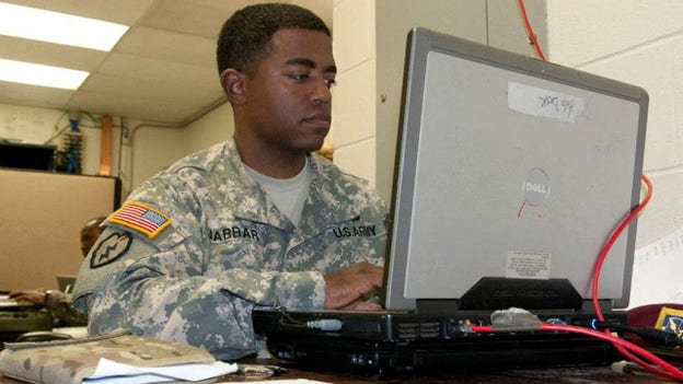 Image shows New Orleans truck attack suspect working while in the Army