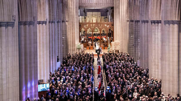 VP Mondale's son remembers Carter at funeral through late father's words