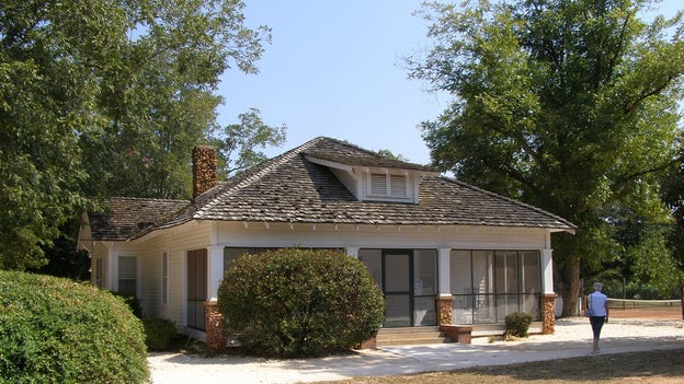 Inside Jimmy Carter's childhood home 'Boyhood Farm' heated by wood stoves and fireplaces