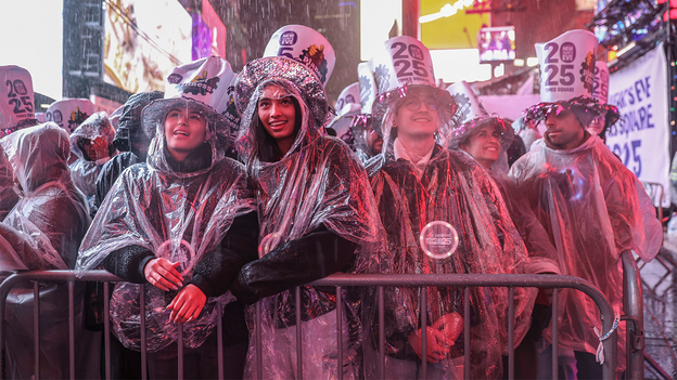 Times Square rings in 2025 with annual ball drop