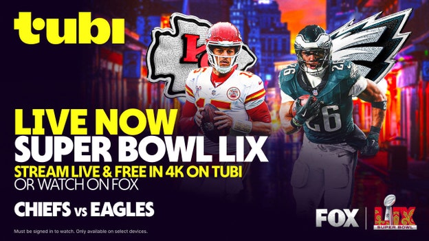 Stream Super Bowl LIX live on Tubi