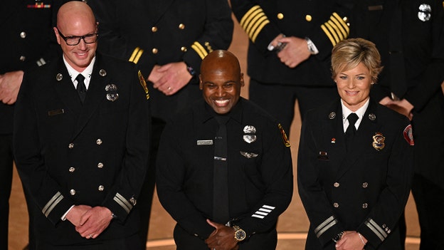 LA fires first responders tell risqué jokes at Oscars