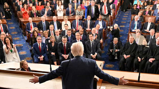 Trump sets new record for longest joint address to congress