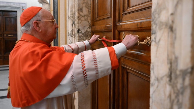 Vatican official seals Pope Francis' bedroom and studio door after death: photo