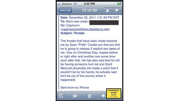 READ IT: Cassie Ventura's 2011 email to her mom about Diddy's alleged blackmail