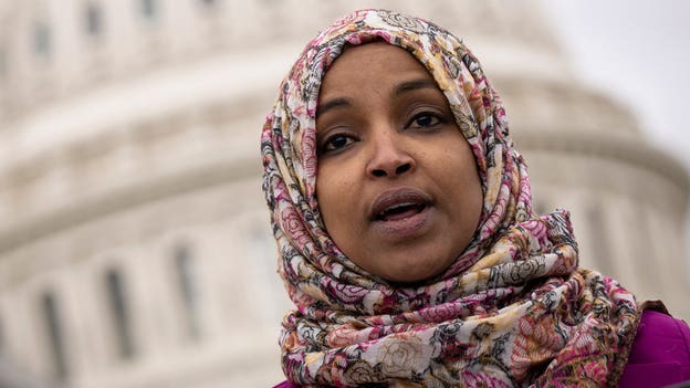 Ilhan Omar refuses to answer reporter questions on fatal shooting of Israeli Embassy workers