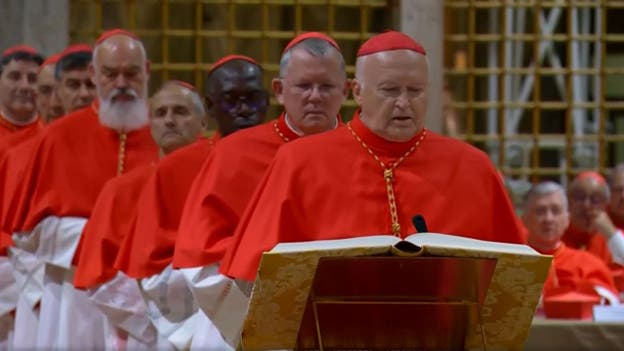 Cardinals take oath of secrecy ahead of conclave