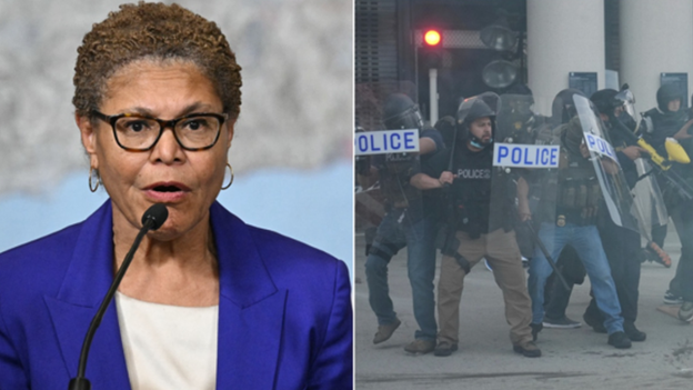 Karoline Leavitt slams LA mayor over anti-ICE riots: 'Newsflash, Karen'