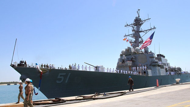 U.S. Navy ships positioned across region as assets support 滨蝉谤补别濒’蝉 defense