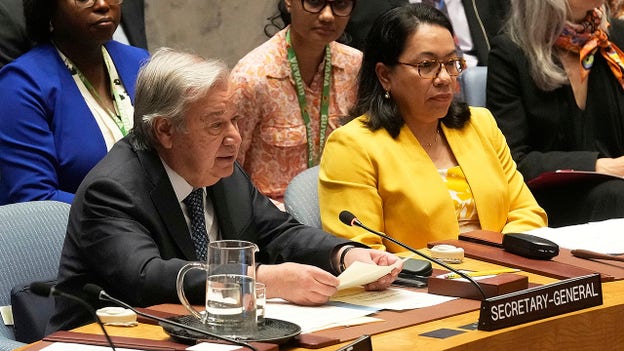UN chief says US strikes on Iran 'a perilous turn'