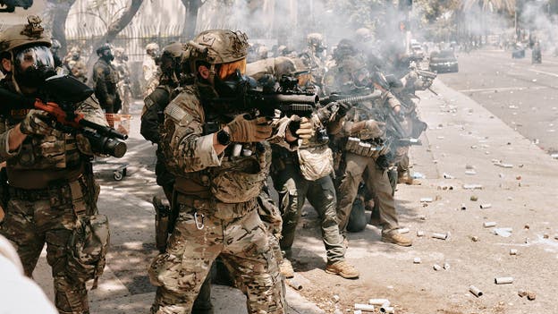 California National Guard deploys pepper spray, flash bangs at LA protesters