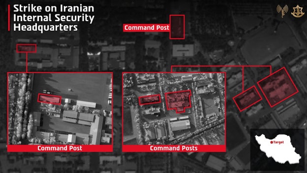 Israel strikes Iranian regime's Internal Security Headquarters in Tehran