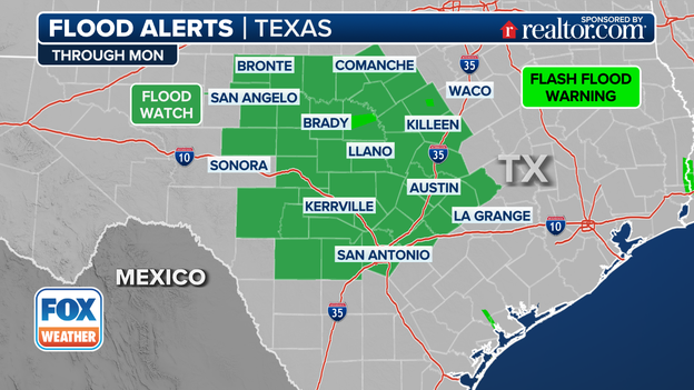National Weather Service issues new Texas flood watch, warning 'very intense' rainfall is possible