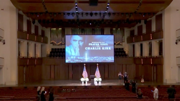 Republican leaders hold prayer-focused memorial service for Charlie Kirk at the Kennedy Center
