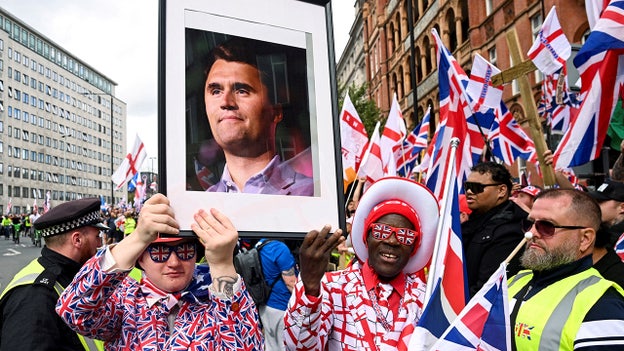 More than 100,000 join London 'Unite the Kingdom' rally, crowds honor Charlie Kirk