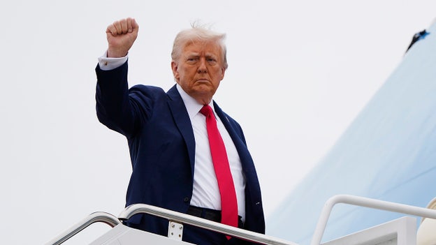 Trump calls Charlie Kirk a 'great man' as he departs White House for memorial service