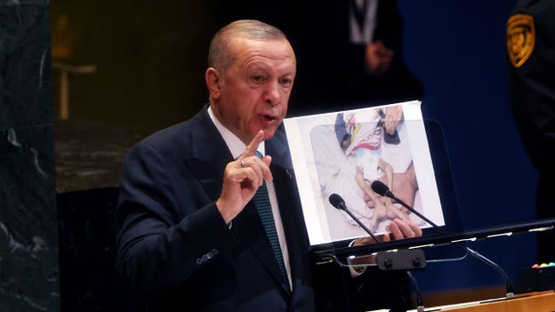 Turkey’s Erdogan uses UN address to accuse Israel of ‘genocide’ in Gaza