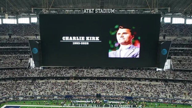 Multiple NFL teams hold Charlie Kirk tributes prior to their games and fans welcome the moments