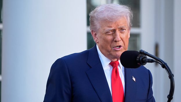 Trump says 'God was watching' as weather allowed for ceremony to be moved outside