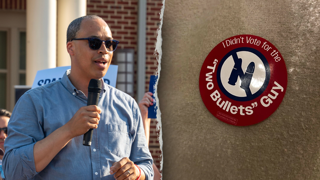 GOP group trolls Jay Jones with ‘two-bullets guy’ stickers