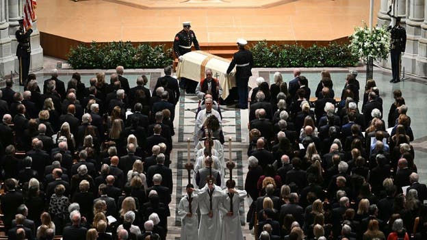 Funeral service concludes for former Vice President Dick Cheney