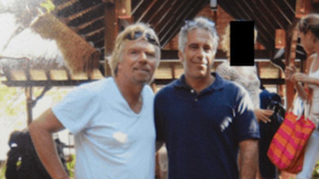 New Epstein files show photos of Richard Branson, Prince Andrew
