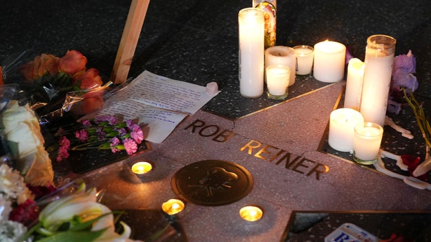 Flowers placed on Rob Reiner's Hollywood Walk of Fame star