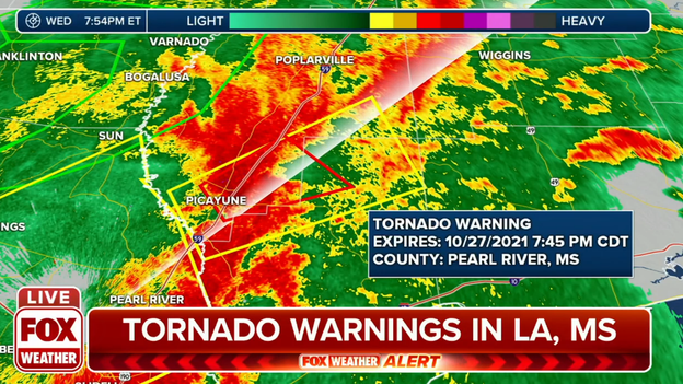 Tornado Warning: Hancock County, Pearl River County in MS