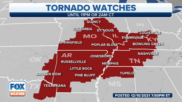 Over 20 million people under Tornado Watches