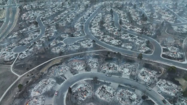 Entire subdivisions burned to slabs from Marshall Fire seen in dramatic aerial video