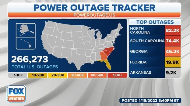 Over 230,000 without power
